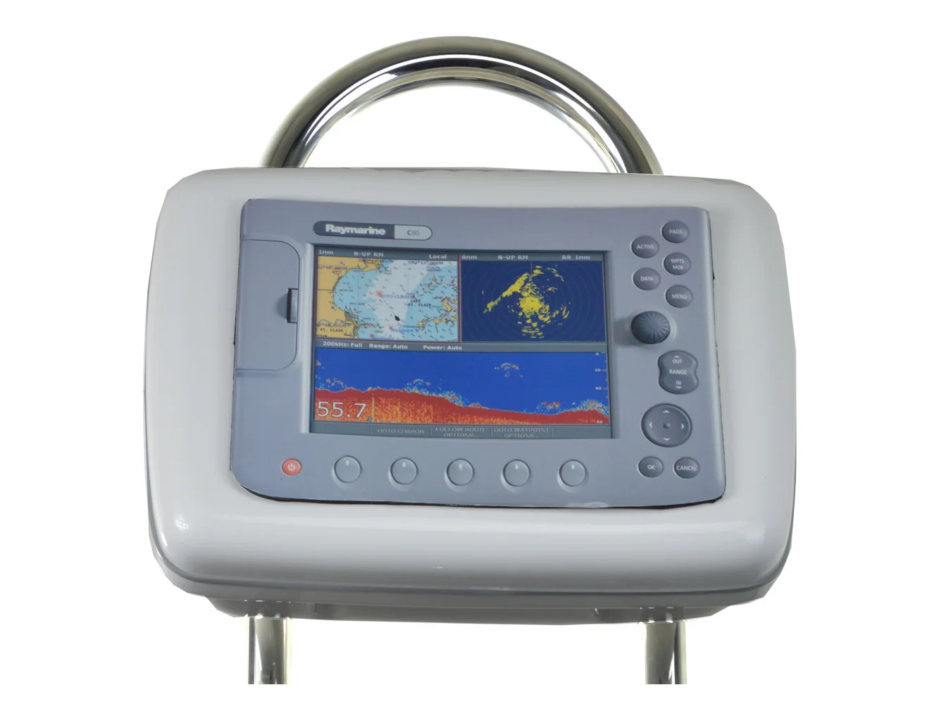 NavPod GP1051 SailPod Precut f/Raymarine C80, E80 & Simrad NSE8 f/ 9.5" Pedestal Guard