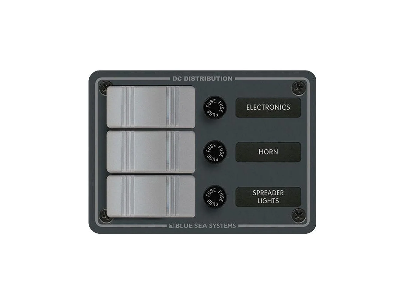 Blue Sea 8054 Slate Grey - 3 Position - Vertical