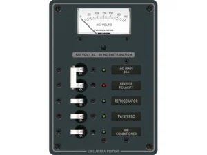 Blue Sea 8043 AC Main +3 Positions Toggle Circuit Breaker Panel - White Switches