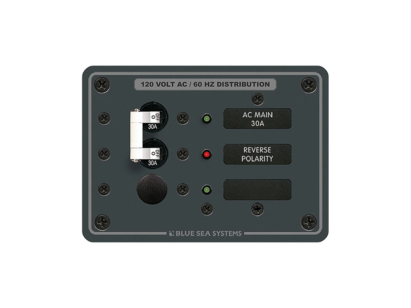 Blue Sea 8029 AC Main +1 Position Breaker Panel - White Switches