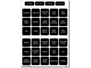 Blue Sea 4215 Square Format Label Set - 30