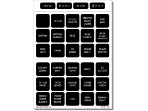 Blue Sea 4216 Square Format Label Set - 60