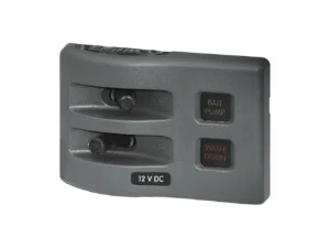 Blue Sea 4302 WeatherDeck Water Resistant Fuse Panel - 2 Position - Grey