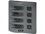 Blue Sea 4304 WeatherDeck Water Resistant Fuse Panel - 4 Position - Grey