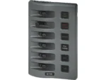 Blue Sea 4306 WeatherDeck Water Resistant Fuse Panel - 6 Position - Grey