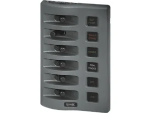 Blue Sea 4306 WeatherDeck Water Resistant Fuse Panel - 6 Position - Grey