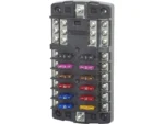 Blue Sea 5031 ST Blade Fuse Block w/o Cover - 12 Circuit w/Negative Bus