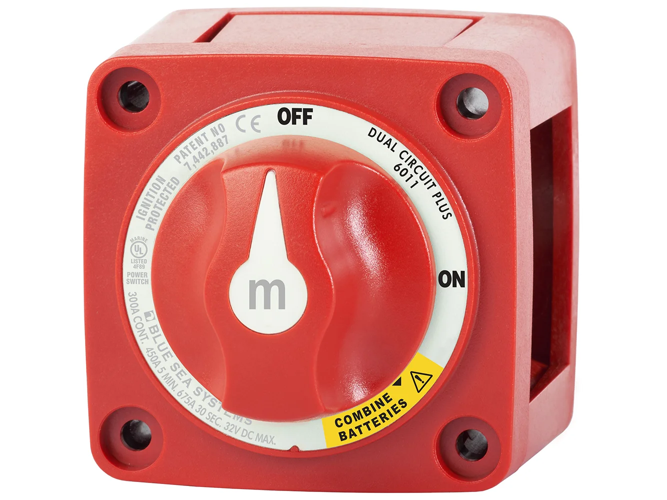 Blue Sea 6011 m-Series (Mini) Battery Switch Dual Circuit Plus