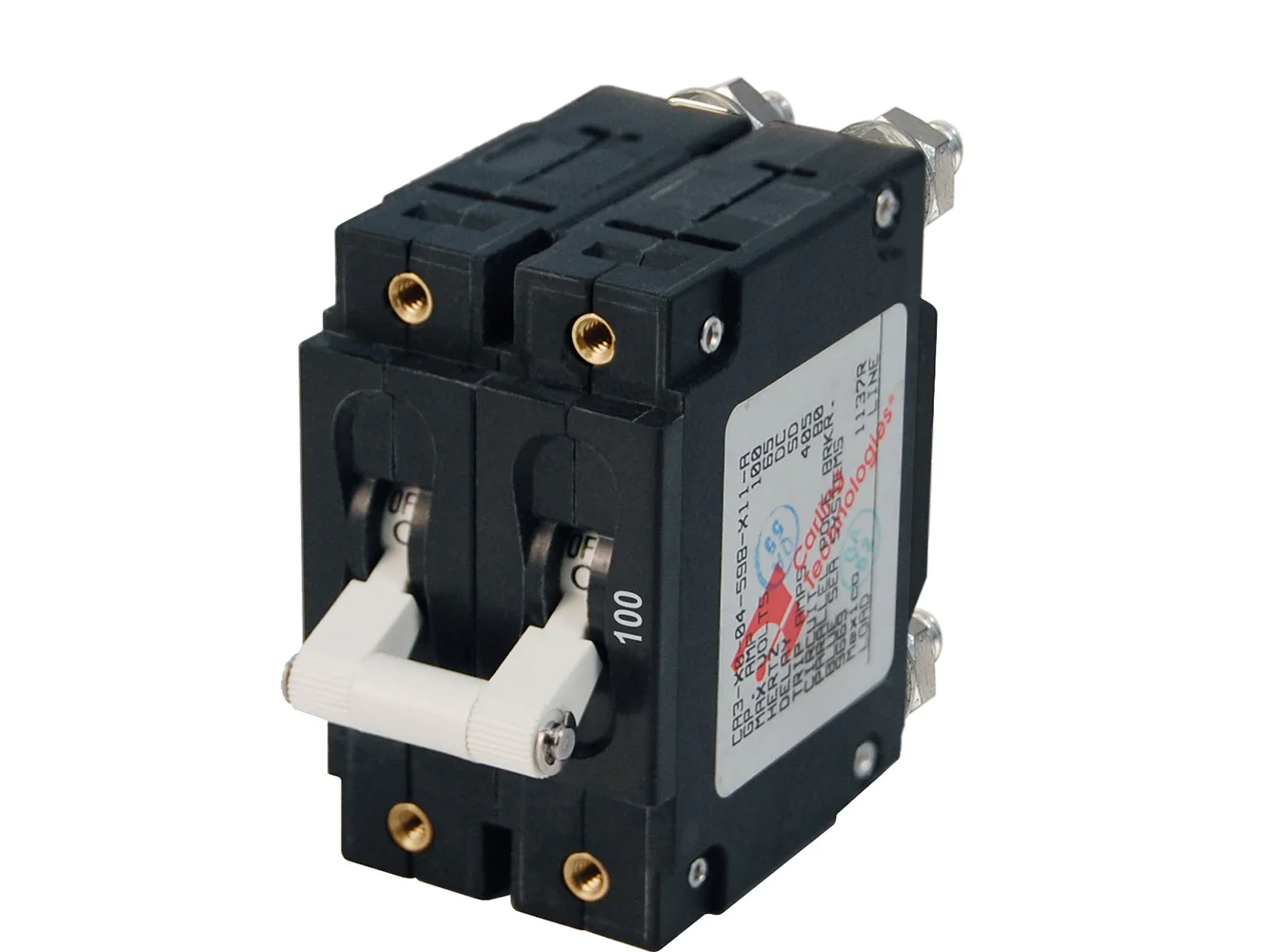 Blue Sea 7258 C-Series Double Pole Circuit Breaker - 100A