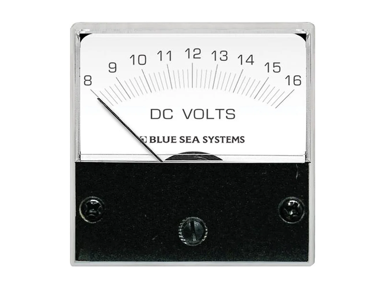 Blue Sea 8028 DC Analog Micro Voltmeter - 2" Face, 8-16 Volts DC