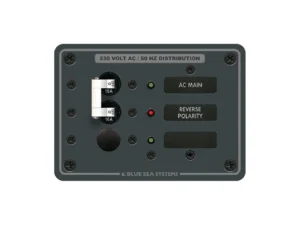 Blue Sea 8129 AC Main + Branch A-Series Toggle Circuit Breaker Panel (230V) - Main + 1 Position