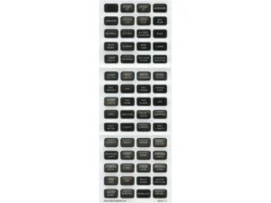 Blue Sea 8214 Black Small Format Label Kit - 60 Labels