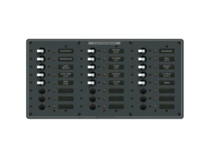 Blue Sea 8264 Traditional Metal DC Panel - 24 Positions