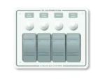 Blue Sea 8272 Water Resistant Panel - 4 Position - White - Horizontal Mount