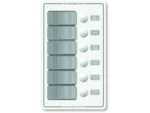 Blue Sea 8273 Water Resistant Panel - 6 Position - White - Vertical