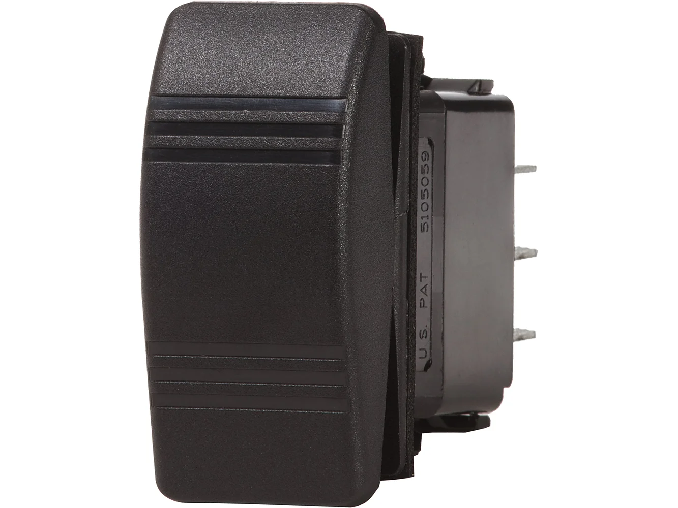 Blue Sea 8285 Water Resistant Contura III Switch - (ON)-OFF-(ON) - Black