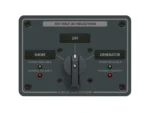 Blue Sea 8359 AC Rotary Switch Panel 30 Ampere 2 Positions + OFF, 2 Pole
