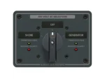 Blue Sea 8363 AC Rotary Switch Panel 65 Ampere 2 Positions + OFF, 3 Pole