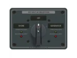 Blue Sea 8365 AC Rotary Switch Panel 65 Ampere 2 Positions + OFF, 2 Pole