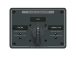 Blue Sea 8367 AC Rotary Switch Panel 30 Ampere 2 Positions + OFF, 2 Pole