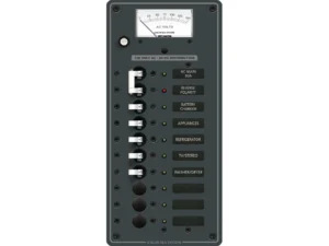 Blue Sea 8488 Breaker Panel - AC Main + 8 Positions - White