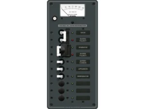 Blue Sea 8489 Breaker Panel - AC 2 Sources + 6 Positions - White