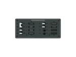 Blue Sea 8512 Breaker Panel - AC Main + 6 Position - White