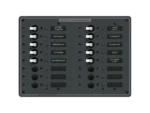 Blue Sea 8561 AC 16 Position 230v (European) Breaker Panel (White Switches)