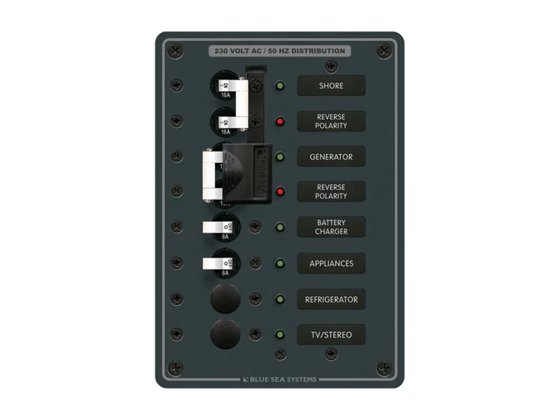 Blue Sea 8567 AC Toggle Source Selector (230V) - 2 Sources + 4 Positions