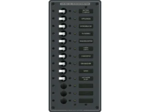 Blue Sea 8580 AC 13 Position 230v (European) Breaker Panel (White Switches)