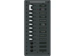 Blue Sea 8585 Breaker Panel - AC Main + 11 Positions (European) - White