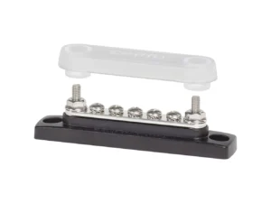 Blue Sea 2314 MiniBus 100 Ampere Common BusBar 5 x 8-32 Screw Terminal with Cover
