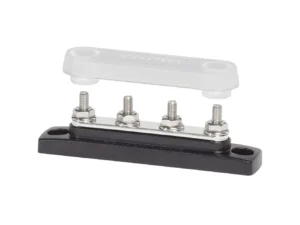 Blue Sea 2315 MiniBus 100 Ampere Common BusBar 4 x 10-32 Stud Terminal with Cover