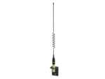 Shakespeare VHF 15in 5216 SS Black Whip Antenna - Bracket Included