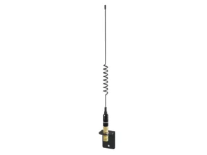 Shakespeare VHF 15in 5216 SS Black Whip Antenna - Bracket Included