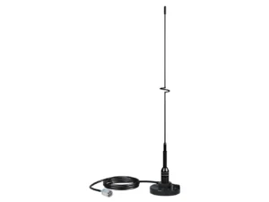 Shakespeare VHF 19" 5218 Black SS Whip Antenna - Magnetic Mount