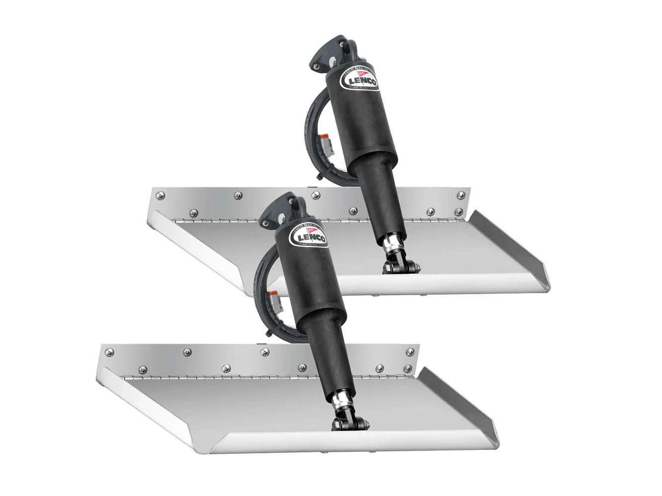 Lenco 12" x 12" Edge Mount Trim Tab Kit w/o Switch Kit 12V