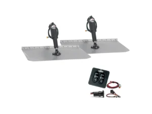 Lenco 12" x 18" Standard Trim Tab Kit w/Standard Tactile Switch Kit 12V