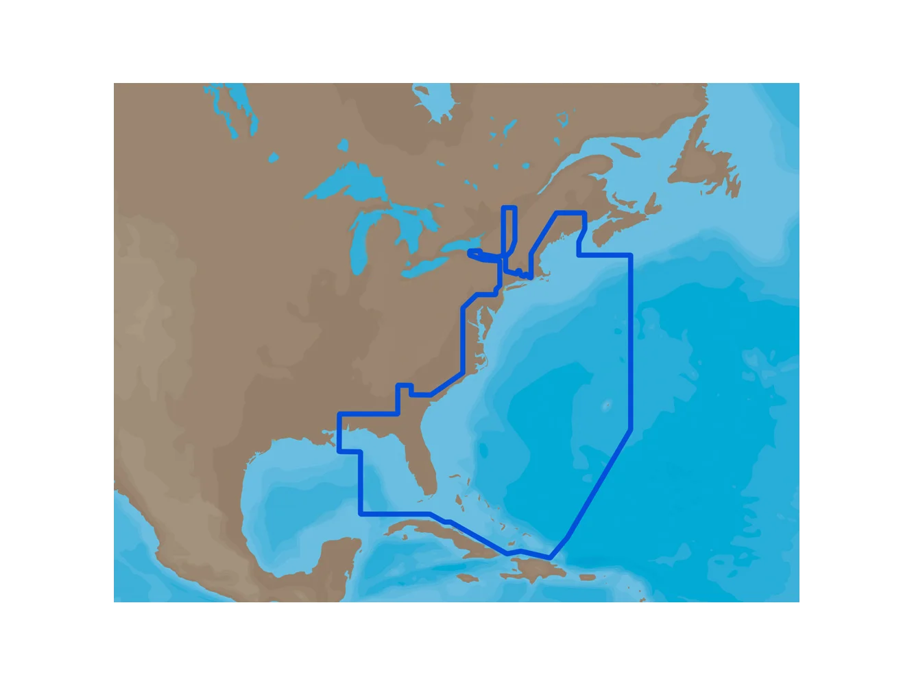 C-MAP MAX NA-M022 - U.S. East Coast & The Bahamas - SD™ Card