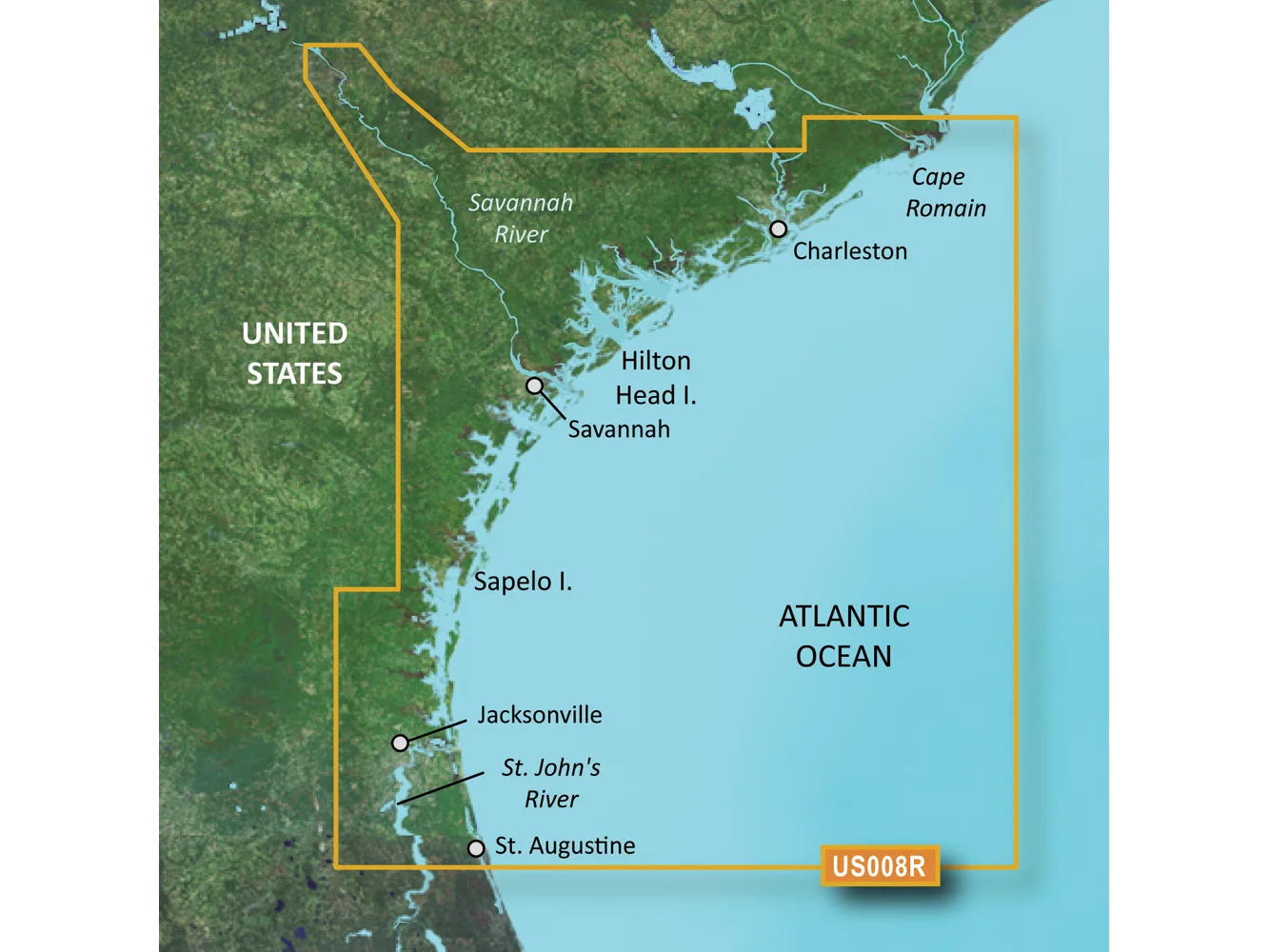 Garmin BlueChart® g3 Vision® HD - VUS008R - Charleston to Jacksonville - microSD™/SD™