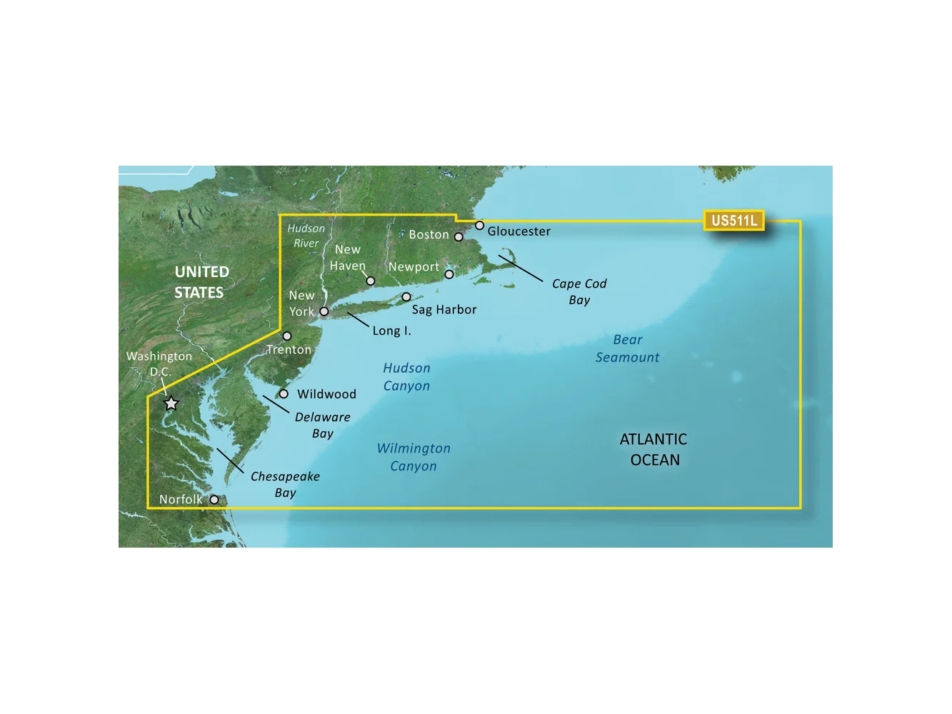 Garmin BlueChart® g3 Vision® HD - VUS511L - Boston - Norfolk - microSD™/SD™