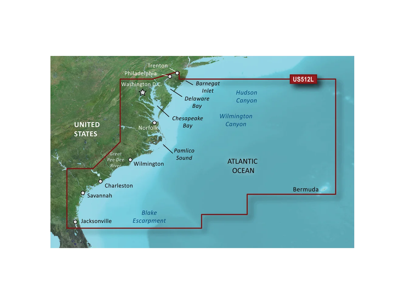 Garmin BlueChart® g3 Vision® HD - VUS512L - Mid-Atlantic - microSD™/SD™