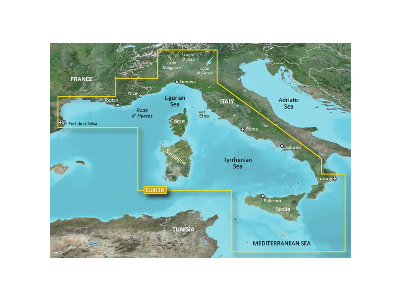 Garmin BlueChart® g3 Vision® HD - VEU012R - Italy, West Coast - microSD™/SD™