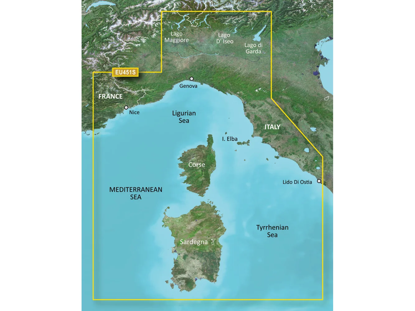Garmin BlueChart® g3 Vision® HD - VEU451S - Legurian Sea, Corsica & Sardinia - microSD™/SD™
