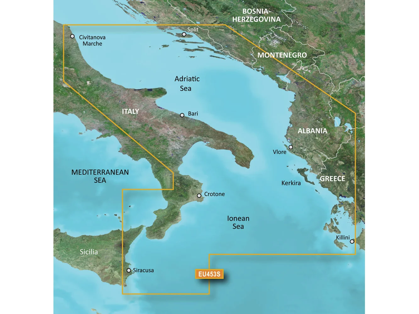 Garmin BlueChart® g3 Vision® HD - VEU453S - Adriatic Sea, South Coast - microSD™/SD™