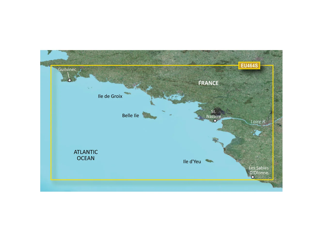 Garmin BlueChart® g3 Vision® HD - VEU464S - Penmarch to Les Sables d'Olonne - microSD™/SD™