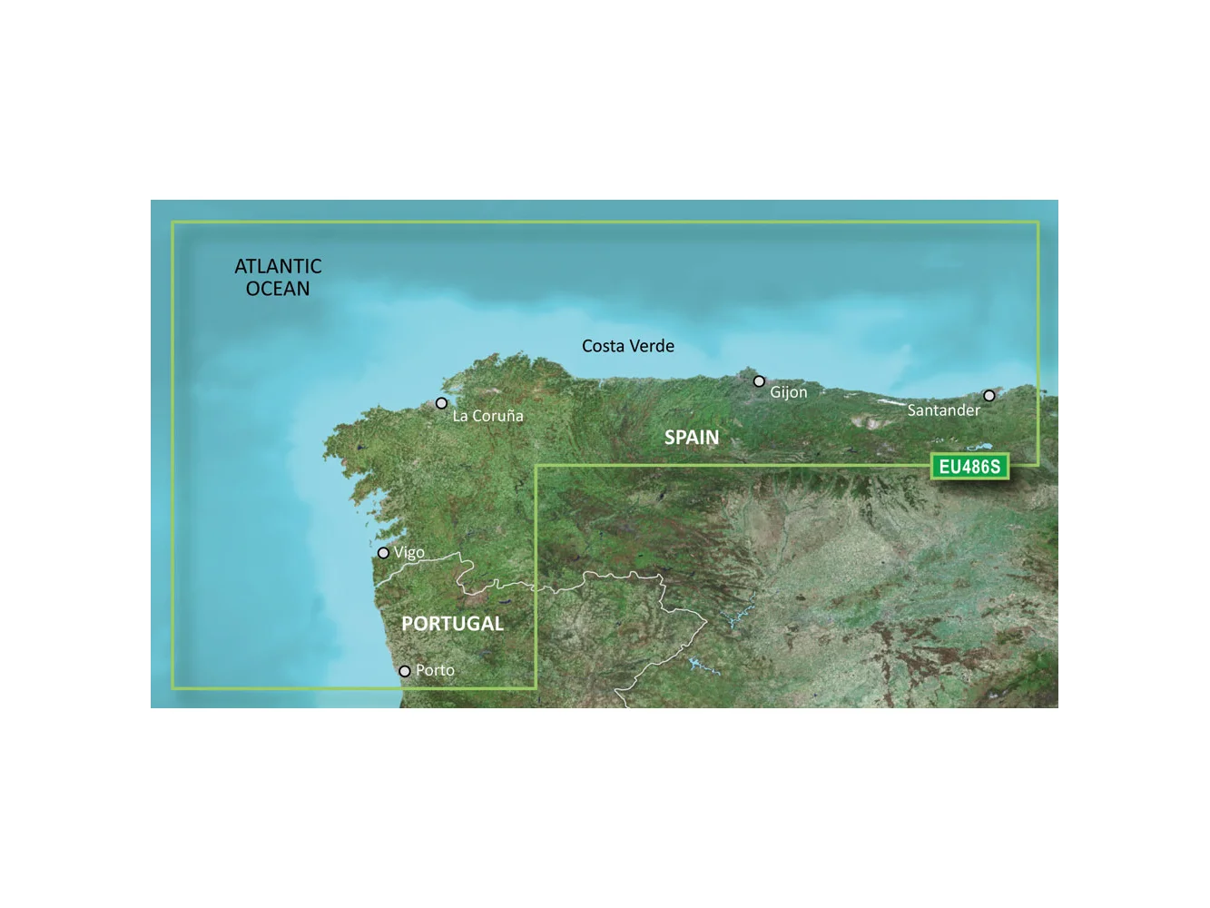 Garmin BlueChart® g3 Vision® HD - VEU486S - Galicia & Asturias - microSD™/SD™