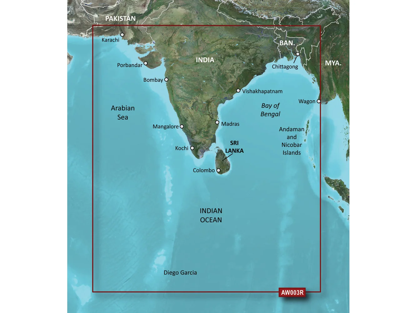 Garmin BlueChart® g3 Vision® HD - VAW003R - Indian Subcontinent - microSD™/SD™