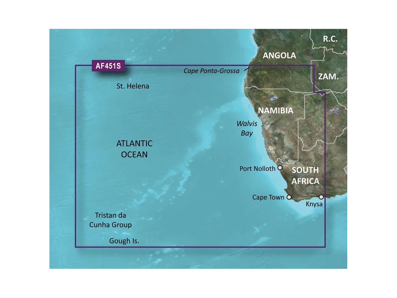 Garmin BlueChart® g3 Vision® HD - VAF451S - Namibia - Knysna, SA - microSD™/SD™