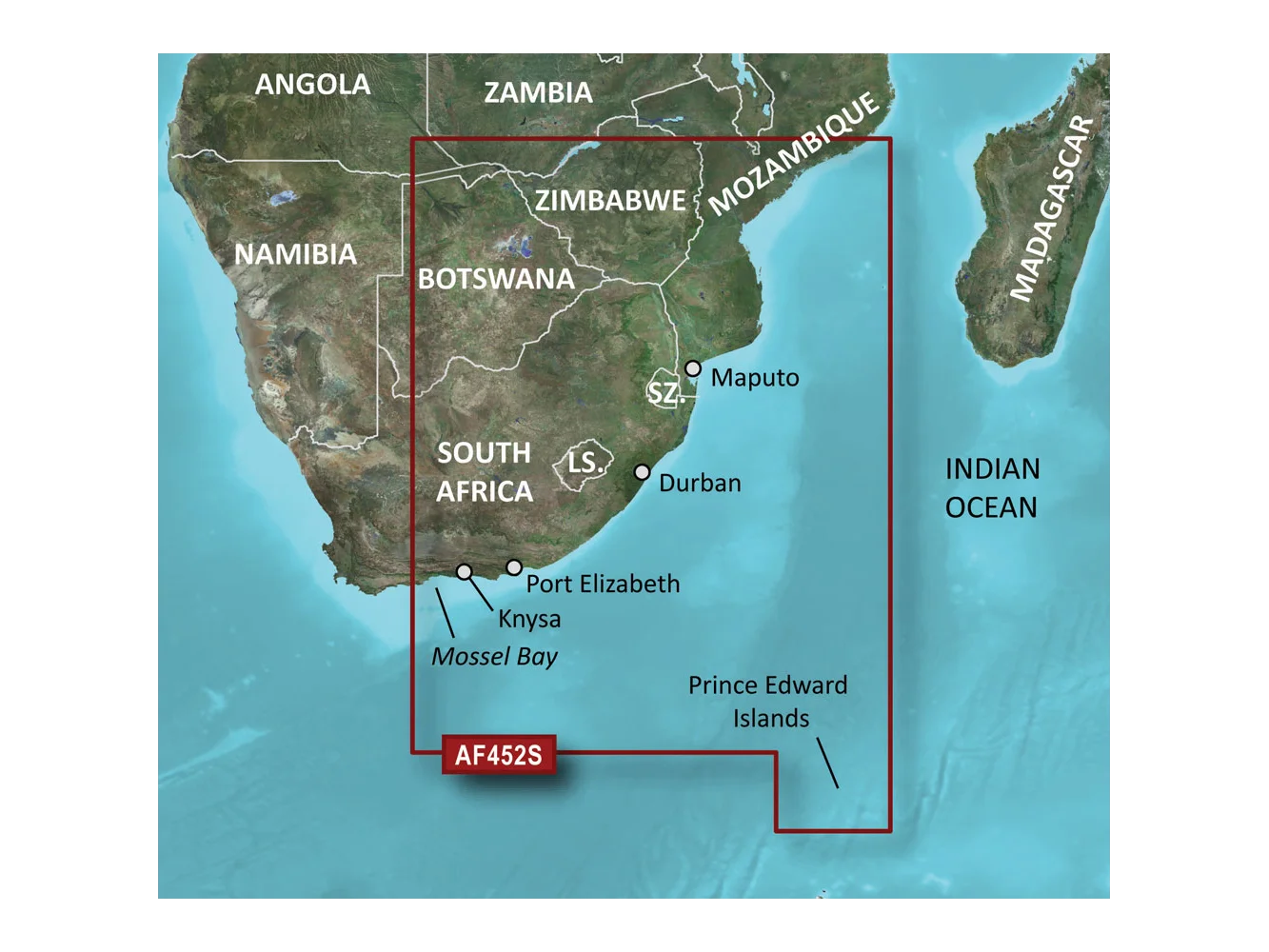Garmin BlueChart® g3 Vision® HD - VAF452S - Knysna, SA to Beira, MZ - microSD™/SD™